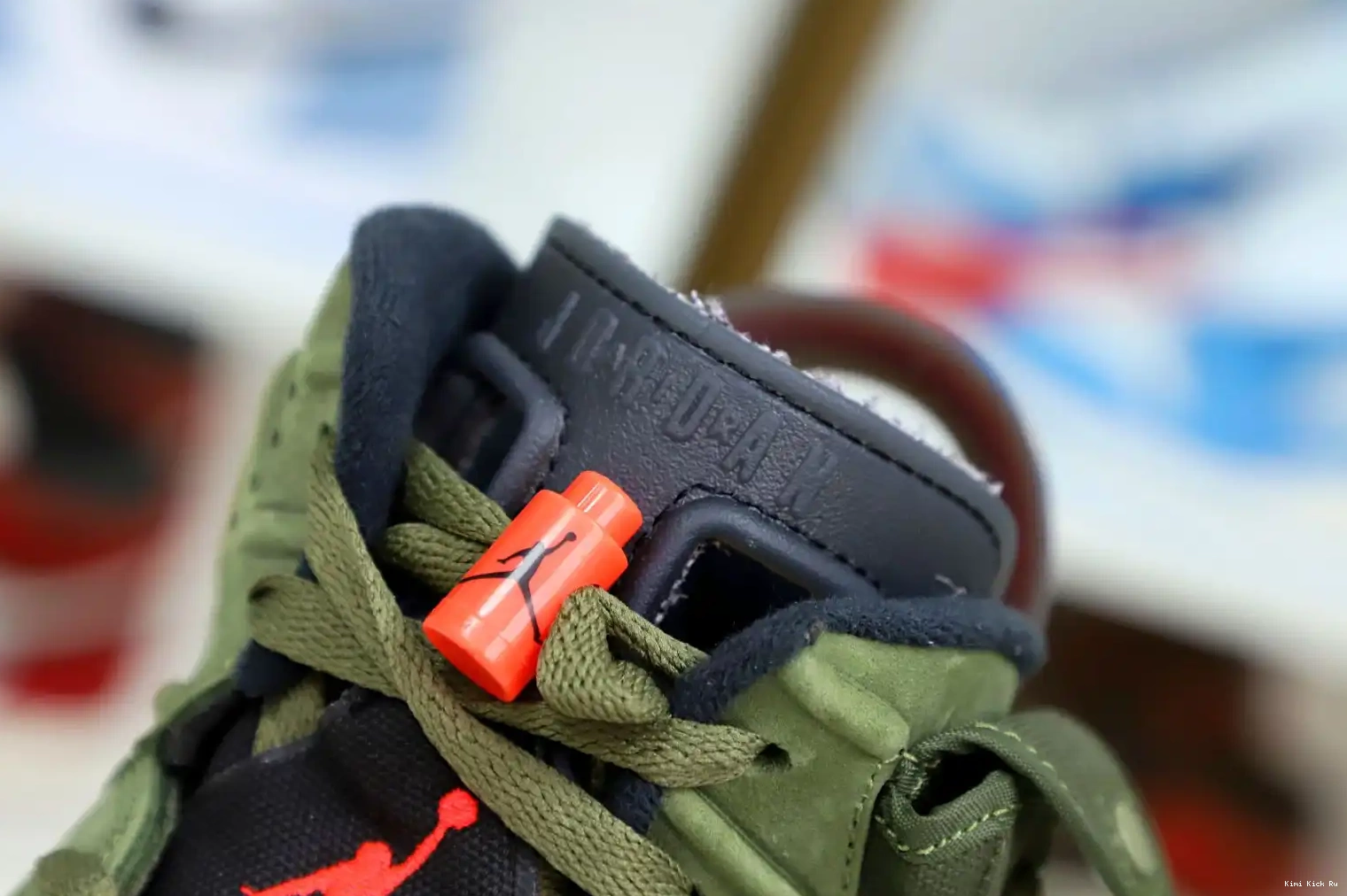 X 6 RETRO TRAVIS 'OLIVE' Kimikick SCOTT JORDAN AIR 0617
